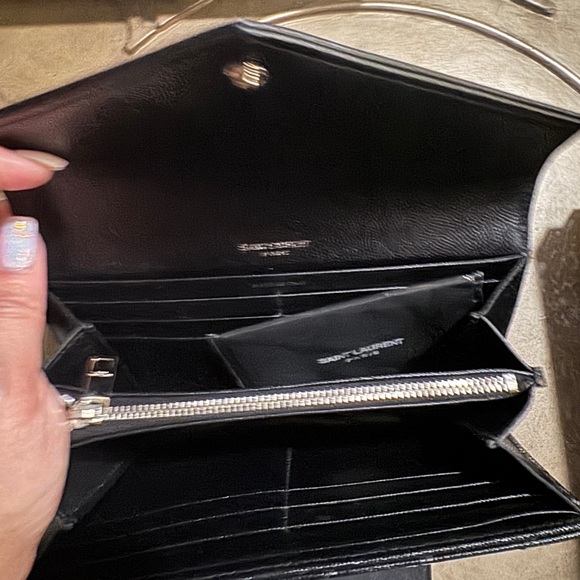 CASSANDRE MATELASSÉ SMALL FLAP WALLET IN GRAIN DE POUDRE LEATHER - Picture 3 of 7